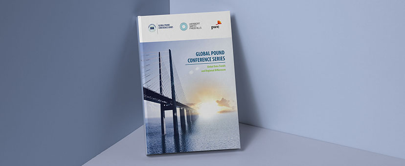 Cover of an annual report featuring a bridge Cover of an annual report featuring a bridge