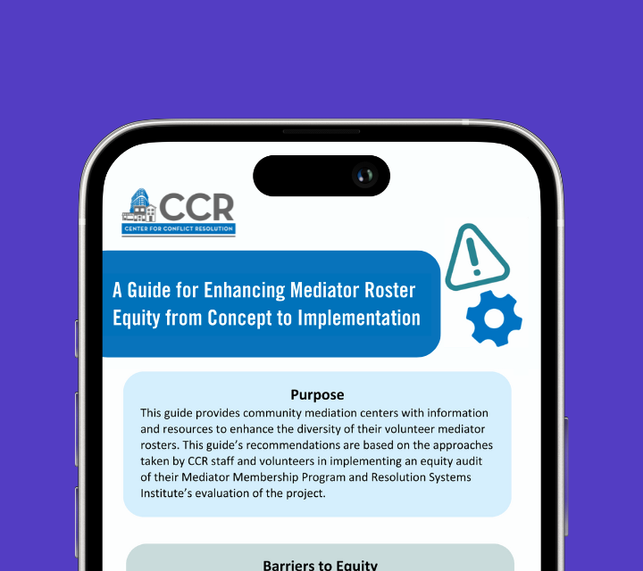 A Guide for Enhancing Mediator Roster Equity from Concept to Implementation (Two Page Summary) A Guide for Enhancing Mediator Roster Equity from Concept to Implementation (Two Page Summary)