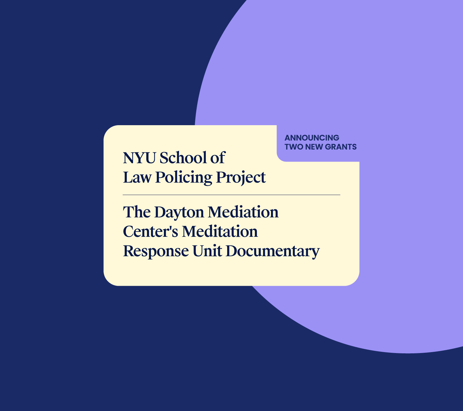 New Annual Grants February 2026