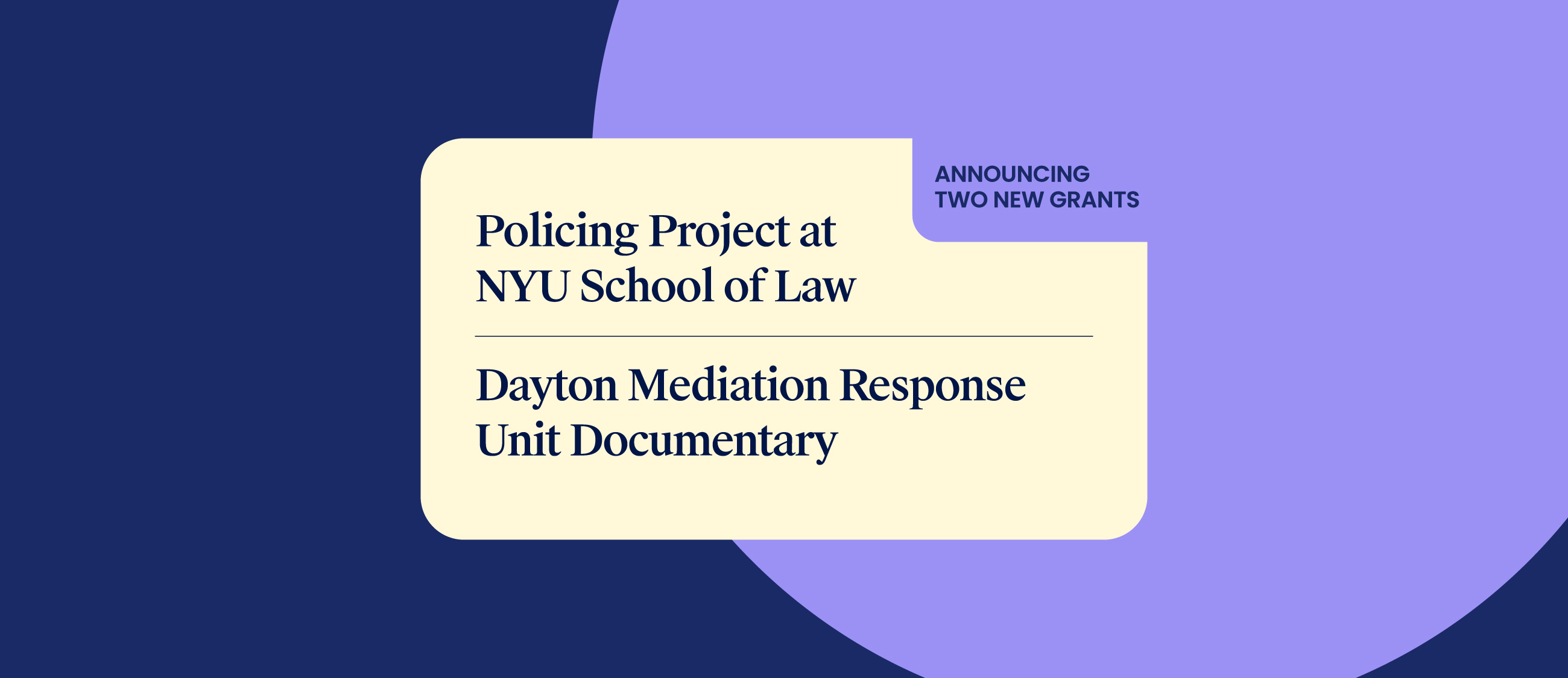 New Annual Grants February 2026