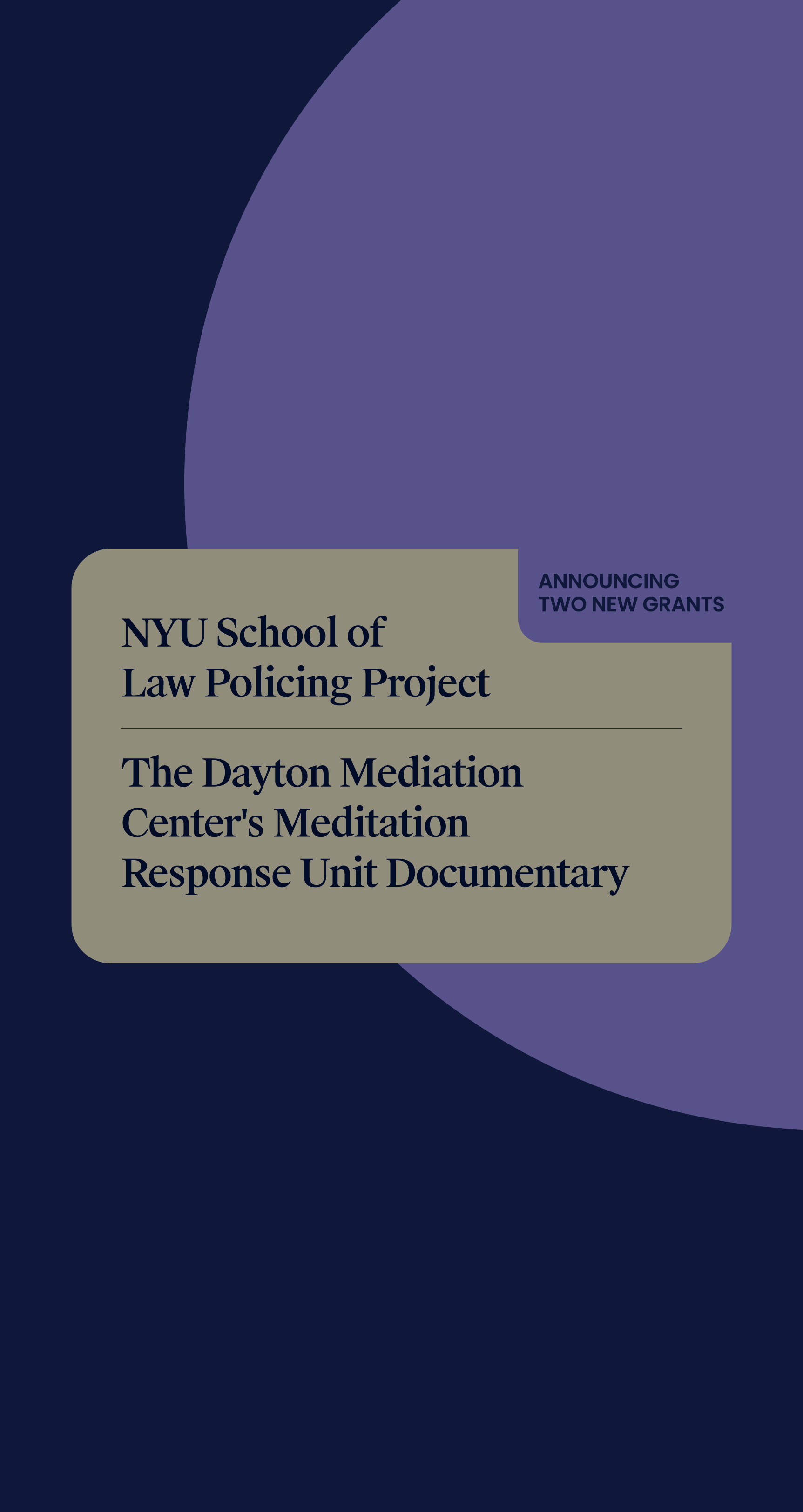 New Annual Grants February 2026