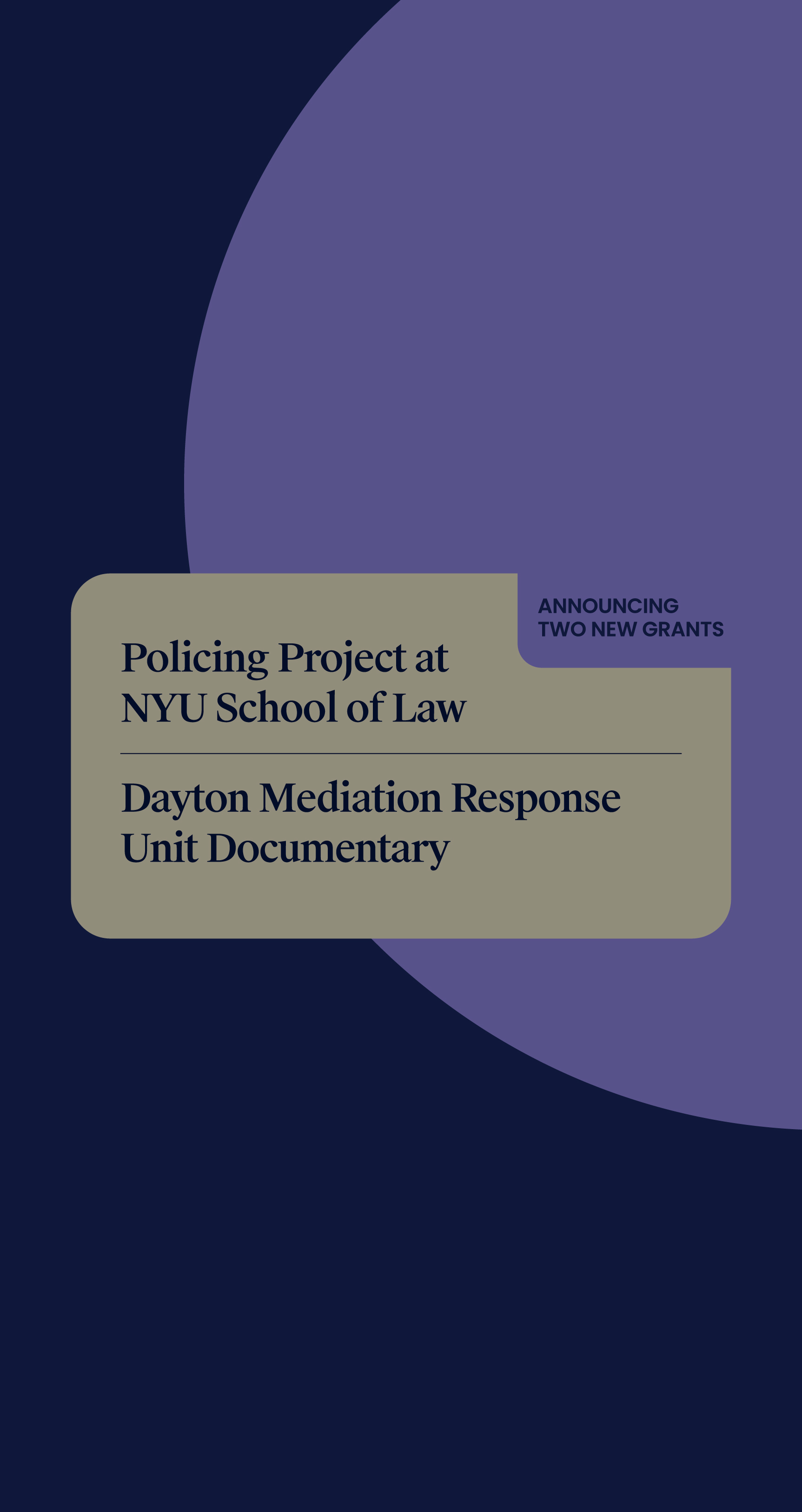 New Annual Grants February 2026